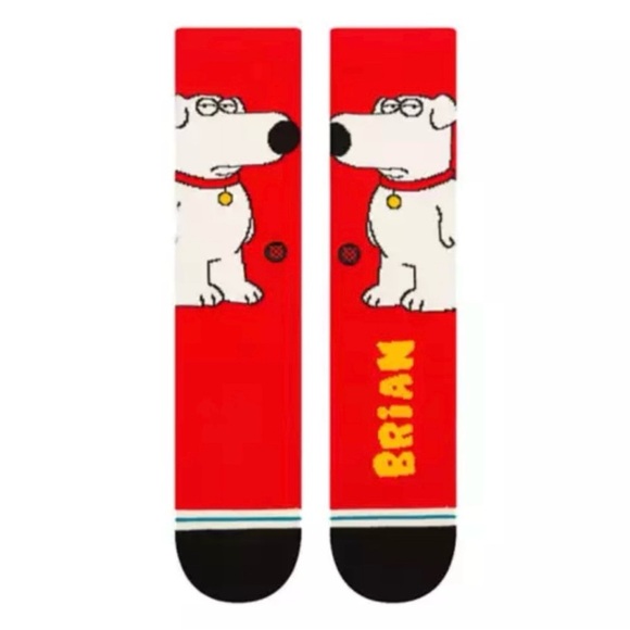 Stance Other - Stance X Family Guy Brian The Dog Cotton Blend Crew Socks